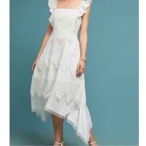 Anthropologie Rina Dhaka beaded midi dress size 8 RARE